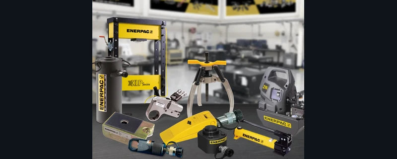 Enerpac hydraulic tool hire — full range of cylinders, pumps, torque wrenches and pullers